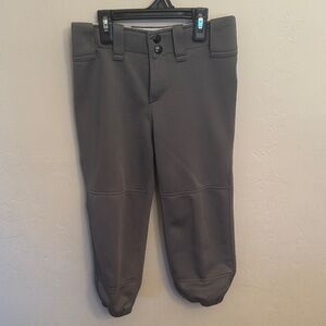 Mizuno girls grey softball pants